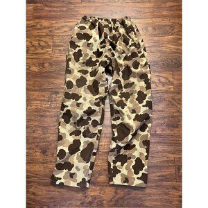 Vintage Cabela's Men's Brown Duck Hunting Camo Pants Size M Gore-Tex USA